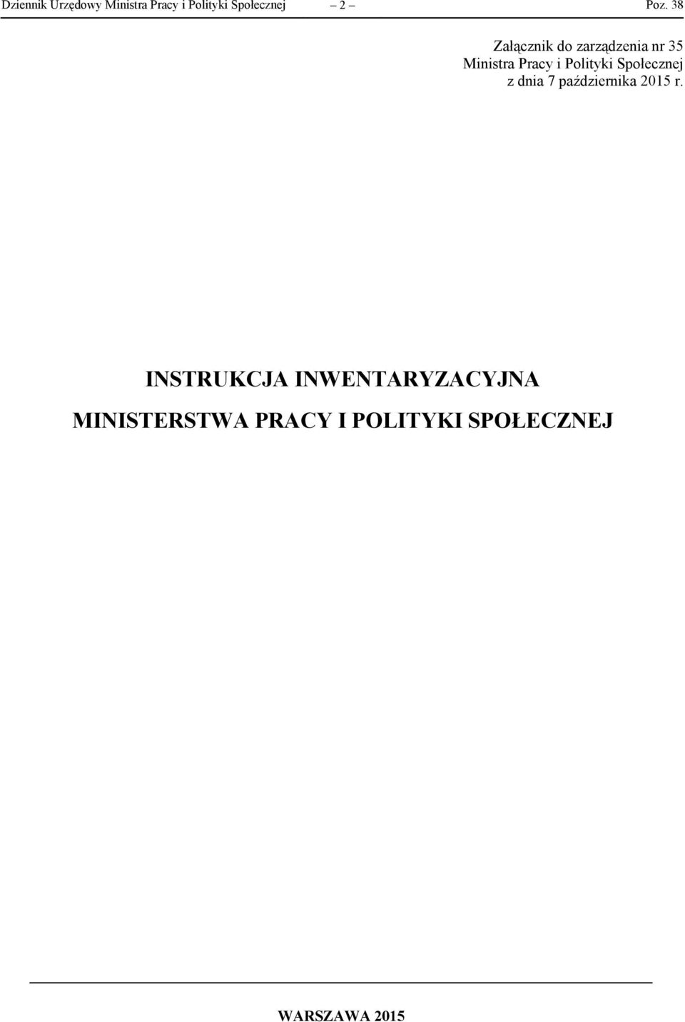 Społecznej z dnia 7 października 2015 r.