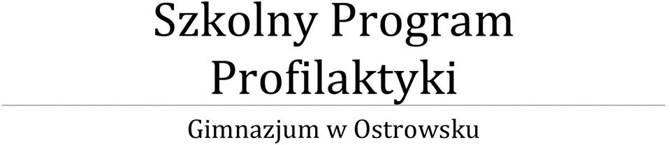 Profilaktyki