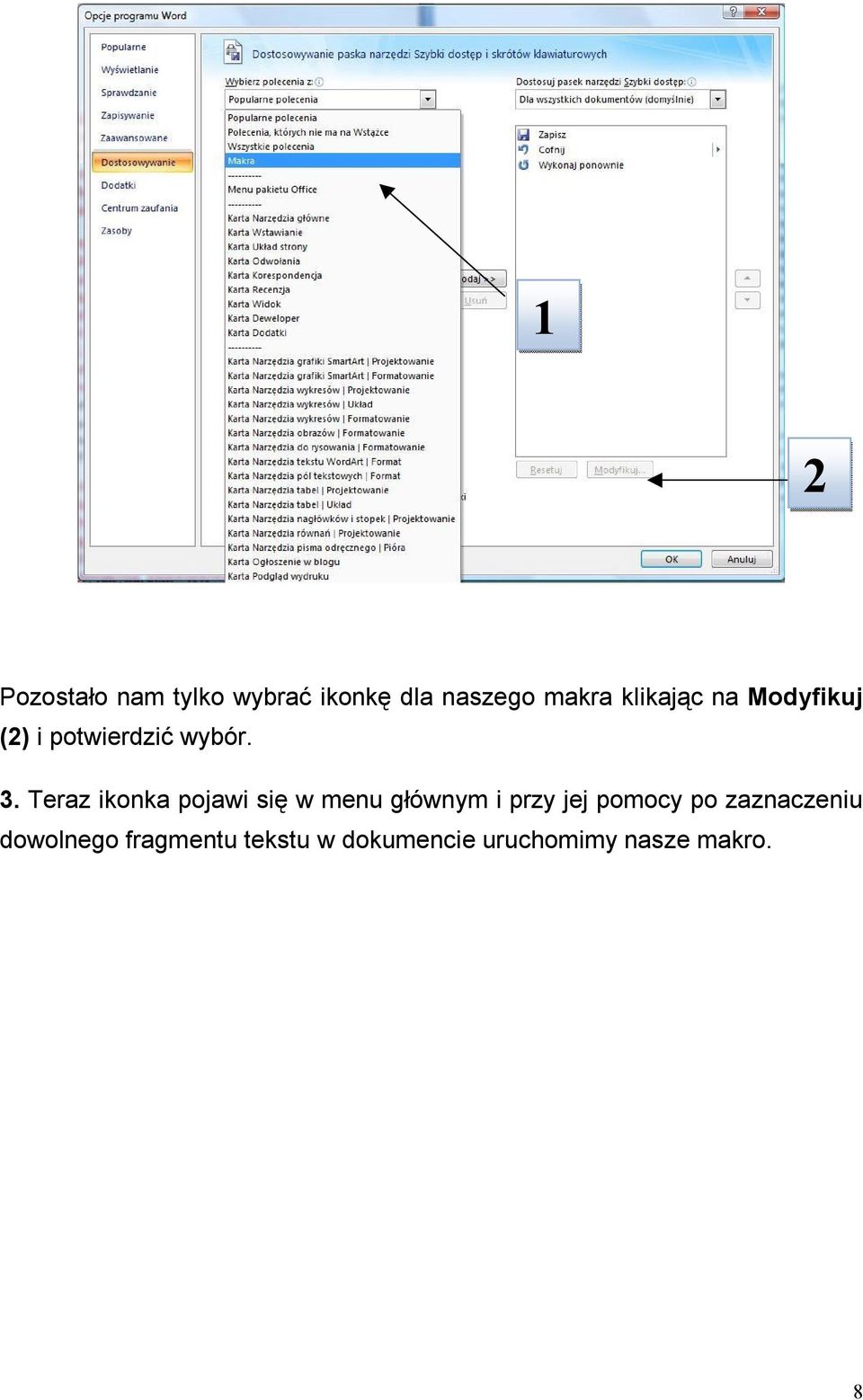 Teraz ikonka pojawi się w menu głównym i przy jej pomocy po