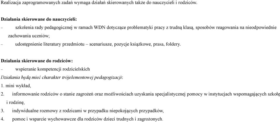 literatury przedmiotu scenariusze, pozycje książkowe, prasa, foldery.