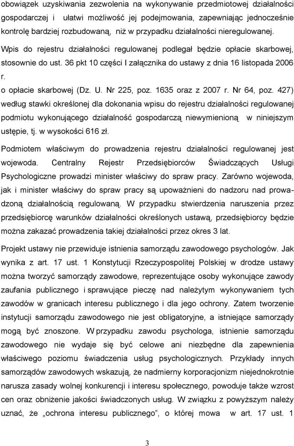 o opłacie skarbowej (Dz. U. Nr 225, poz. 1635 oraz z 2007 r. Nr 64, poz.