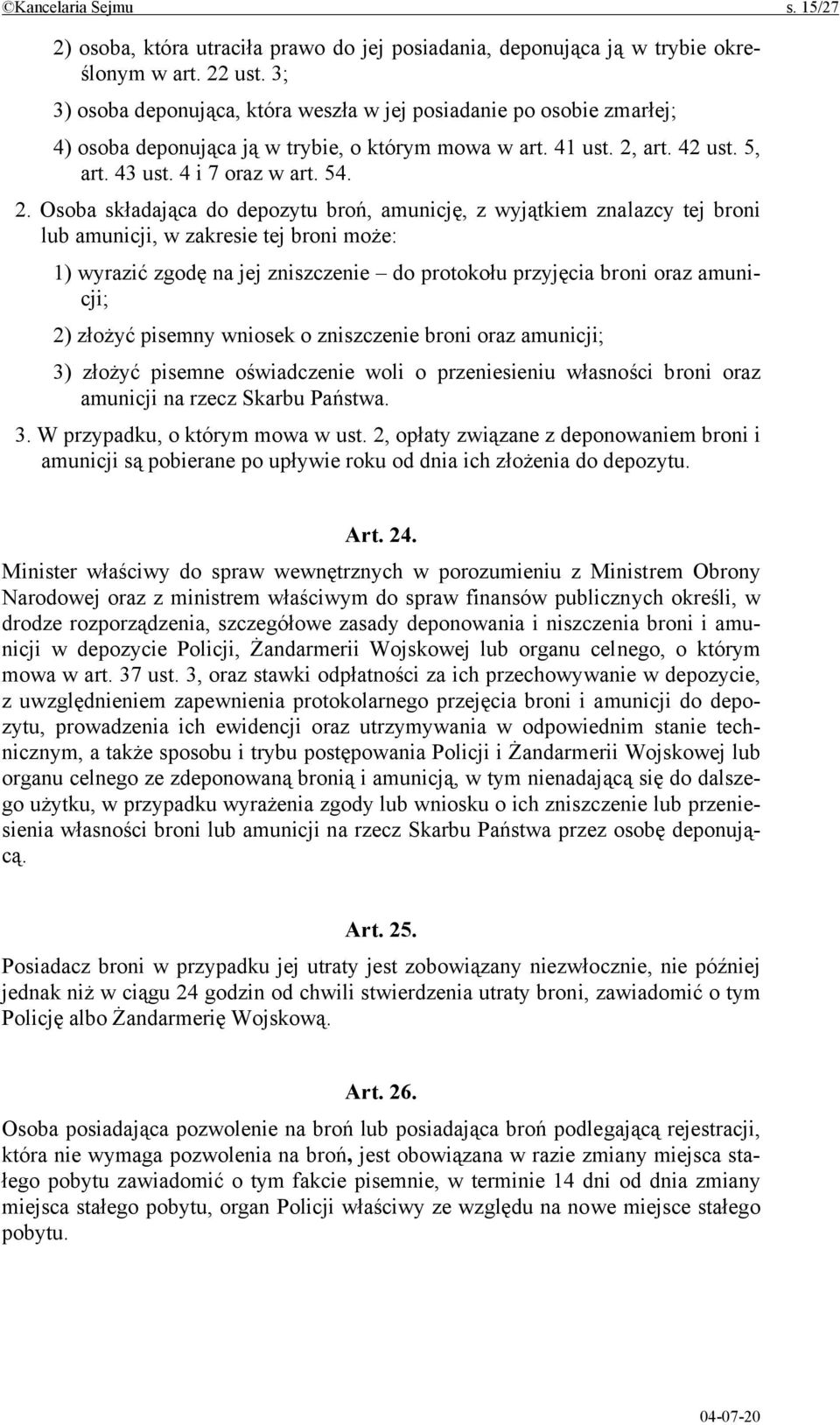 art. 42 ust. 5, art. 43 ust. 4 i 7 oraz w art. 54. 2.