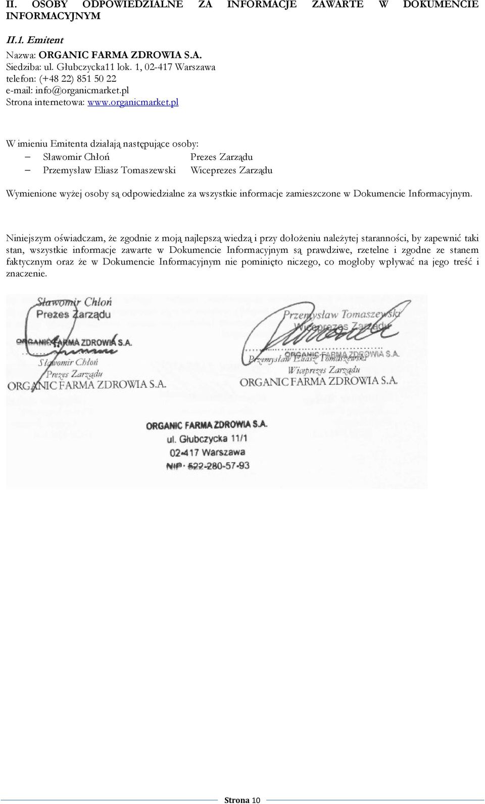 pl Strona internetowa: www.organicmarket.