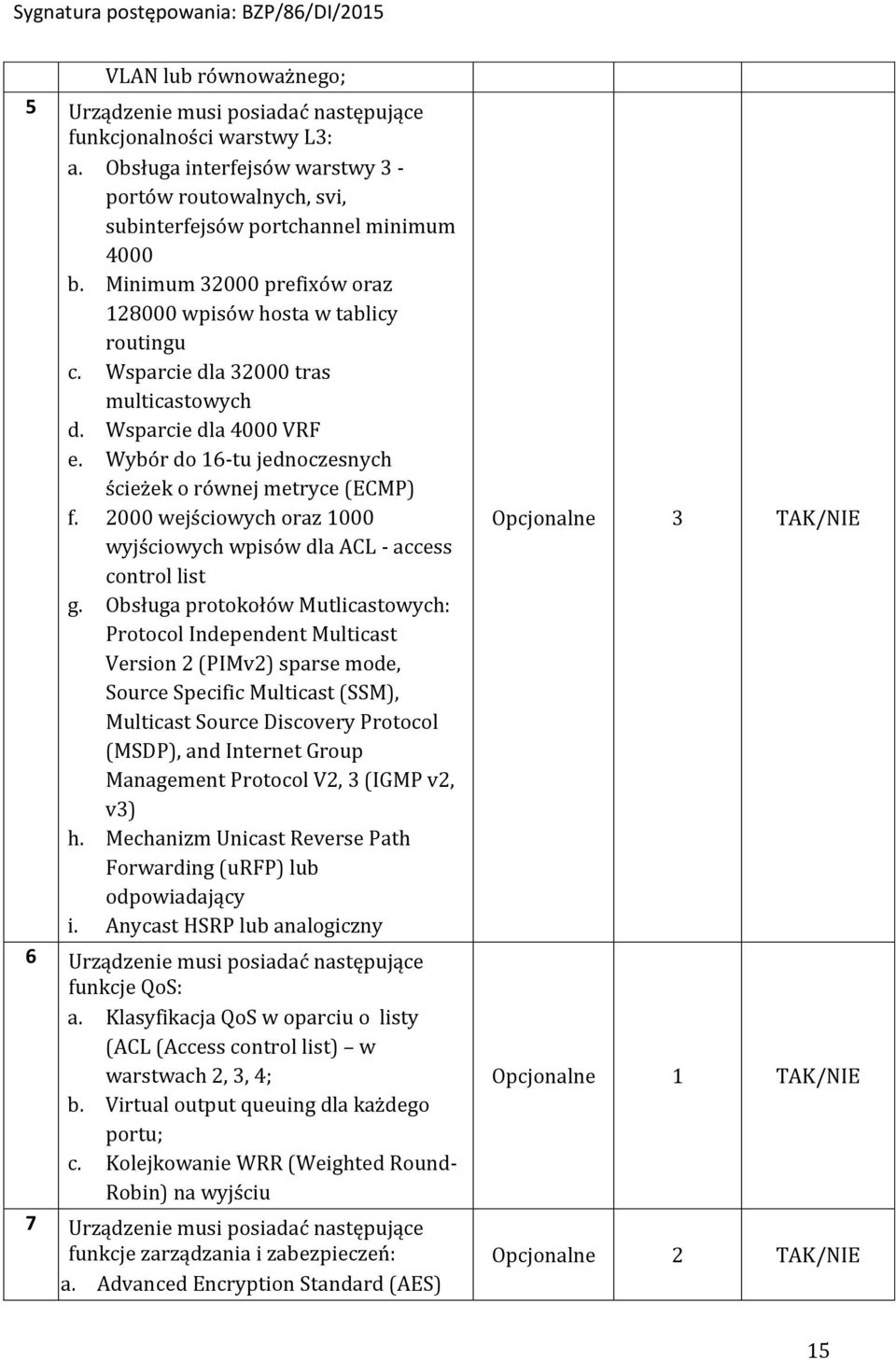 2000 wejściowych oraz 1000 wyjściowych wpisów dla ACL - access control list g.