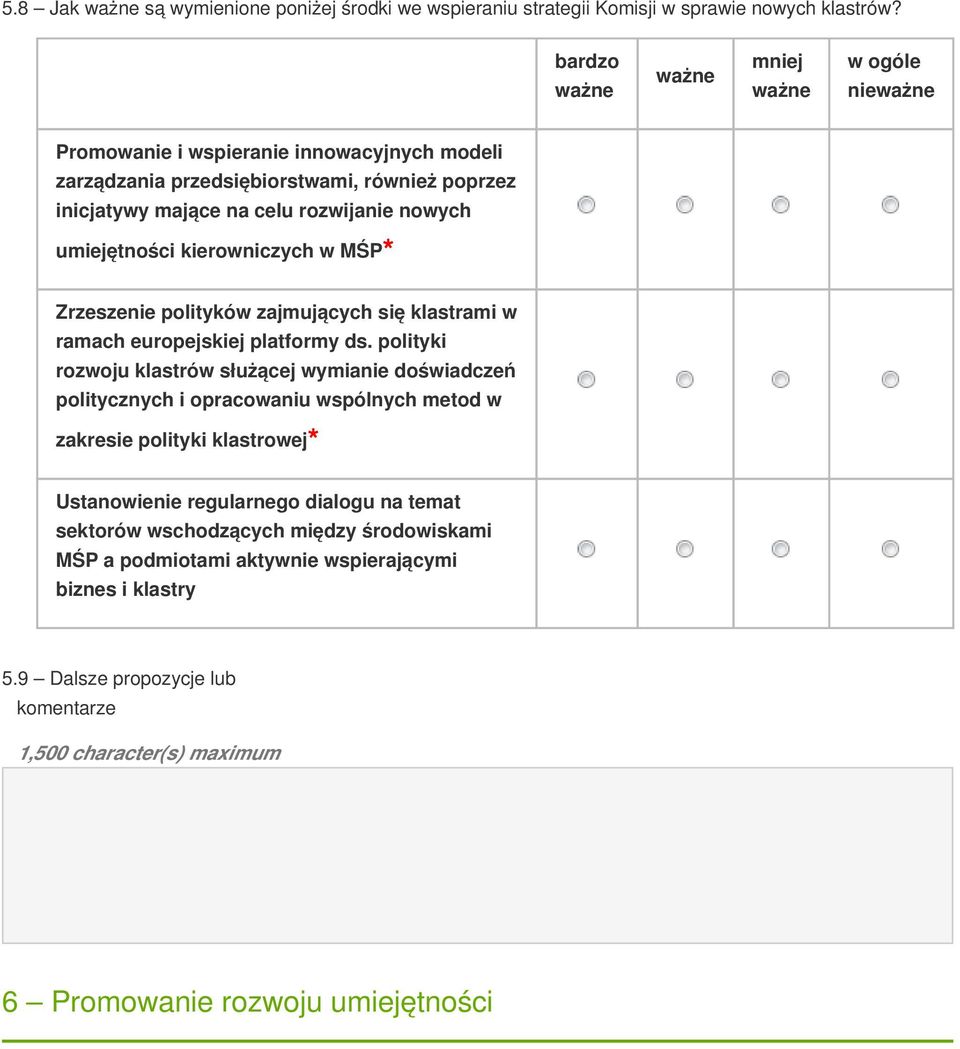 Zrzeszenie polityków zajmujących się klastrami w ramach europejskiej platformy ds.