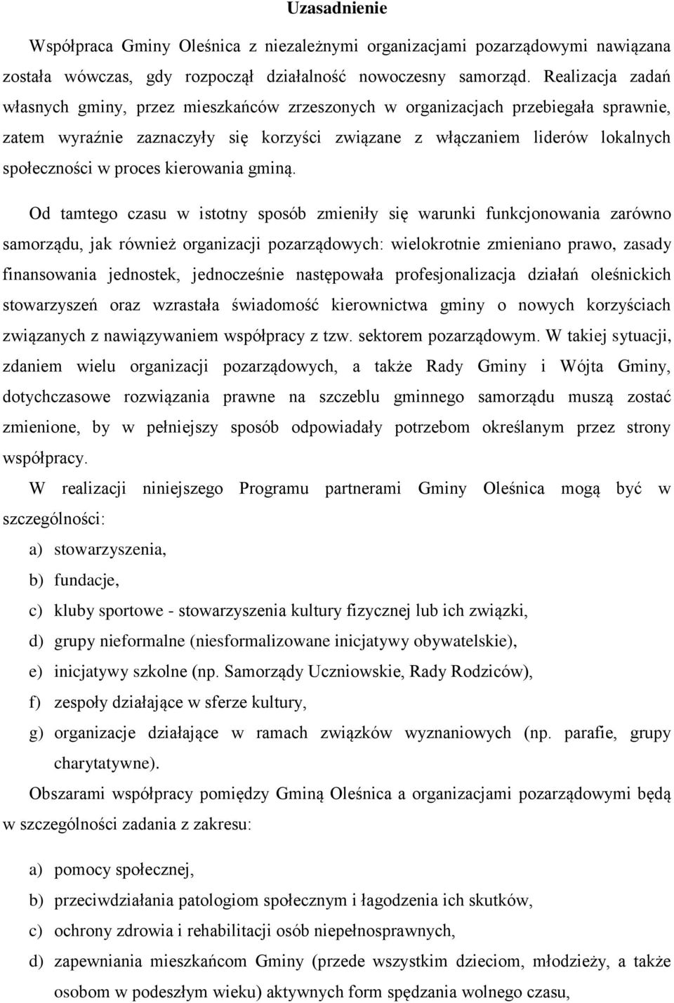 proces kierowania gminą.