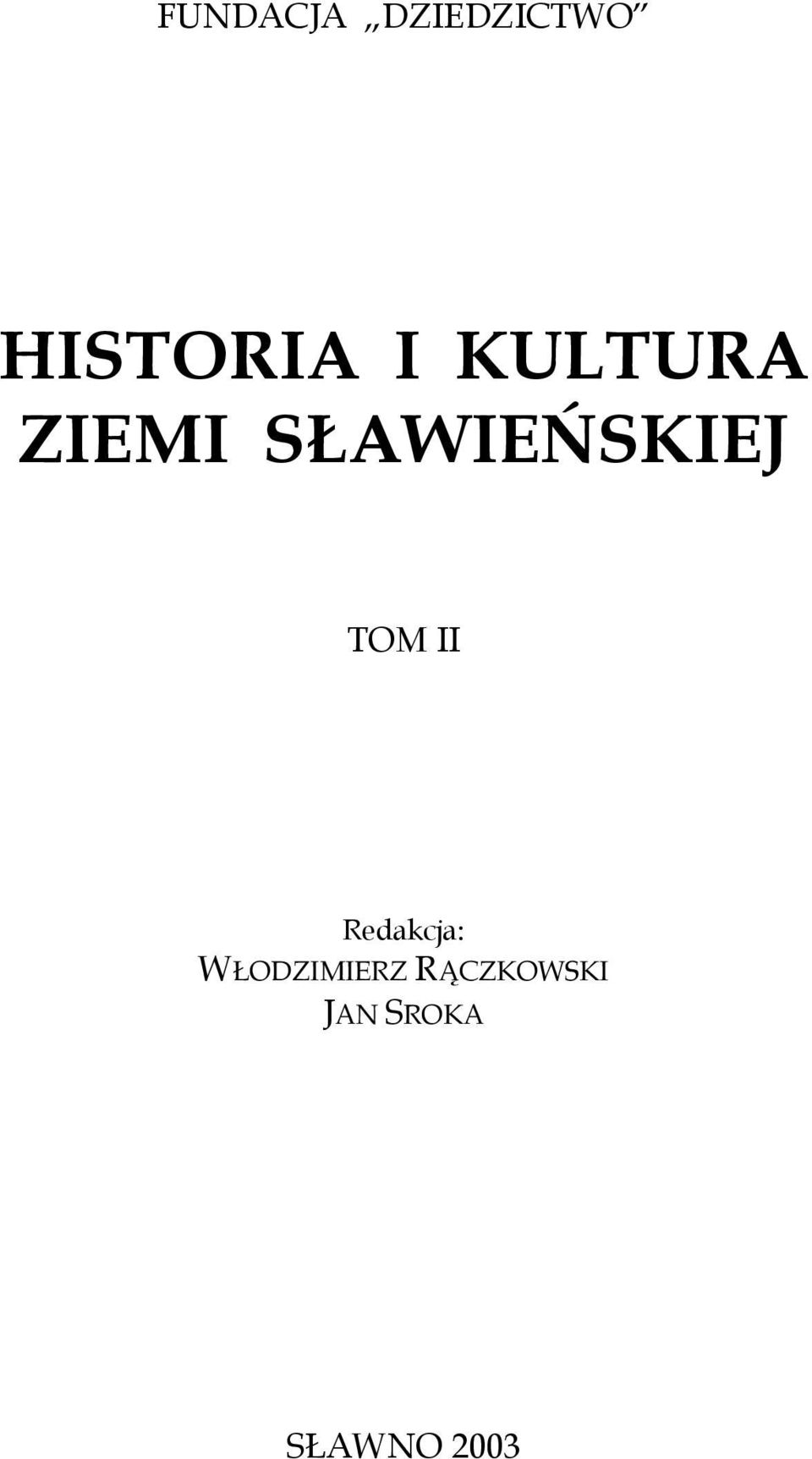 TOM II GMINA POSTOMINO Redakcja: