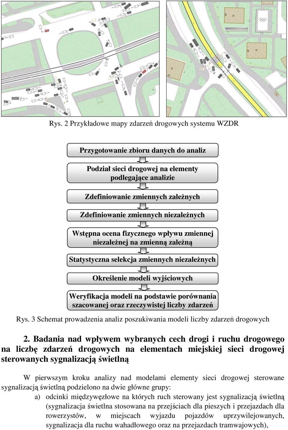 podstawie porównania szacowanej oraz rzeczywistej liczby zdarzeń Rys. 3 Schemat prowadzenia analiz poszukiwania modeli liczby zdarzeń drogowych 2.