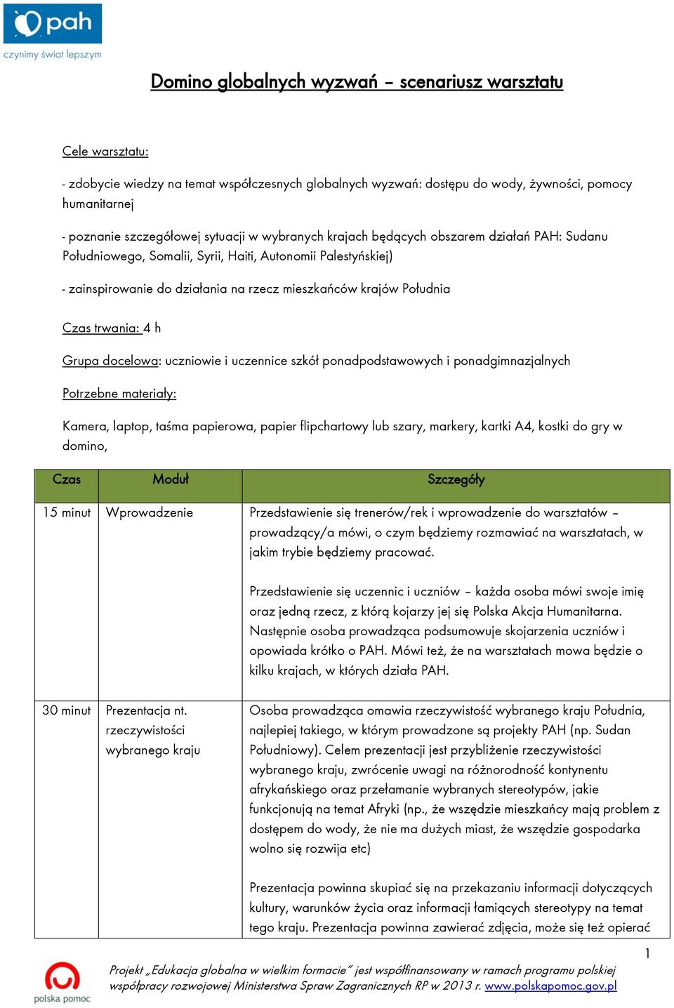 Czas trwania: 4 h Grupa docelowa: uczniowie i uczennice szkół ponadpodstawowych i ponadgimnazjalnych Potrzebne materiały: Kamera, laptop, taśma papierowa, papier flipchartowy lub szary, markery,