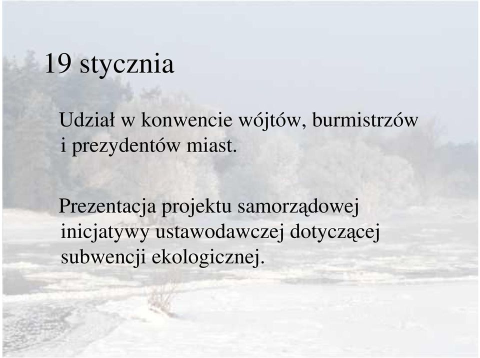 Prezentacja projektu samorządowej