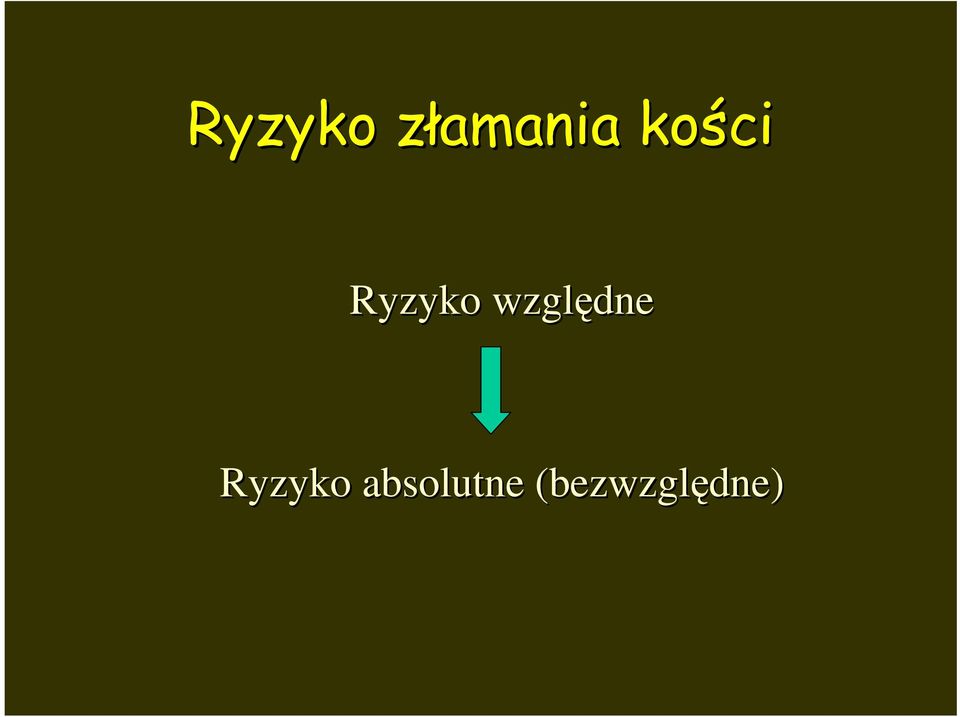 względne Ryzyko