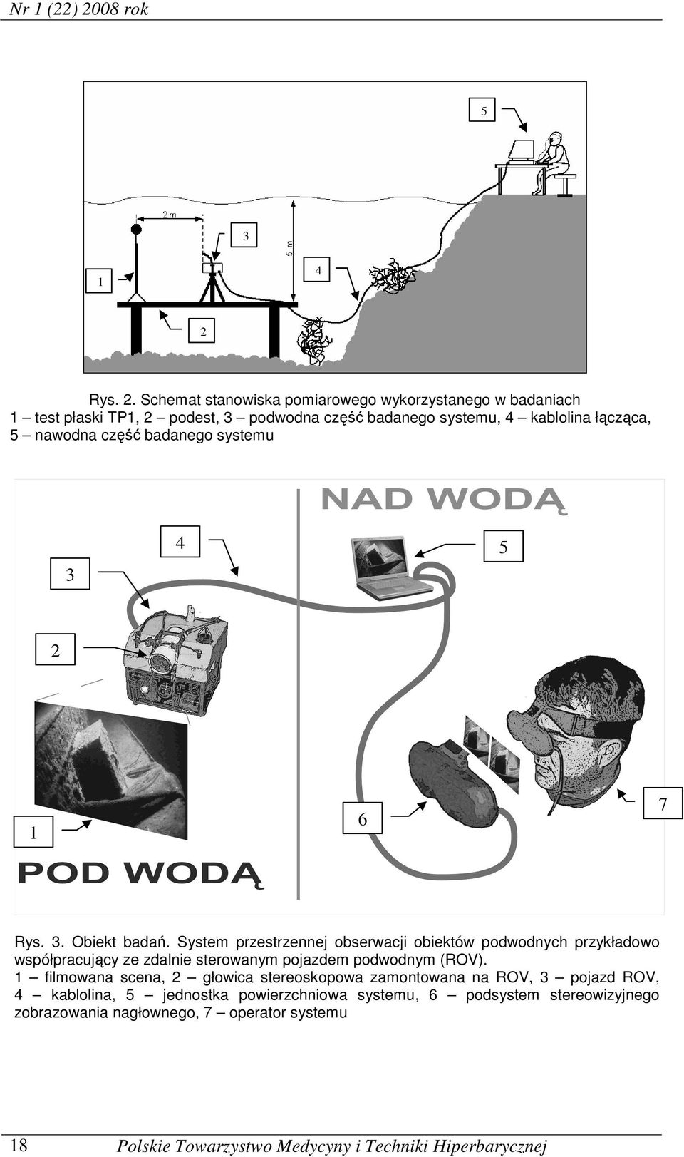 łącząca, 5 nawodna część badanego systemu 4 5 3 1 6 7 Rys. 3. Obiekt badań.