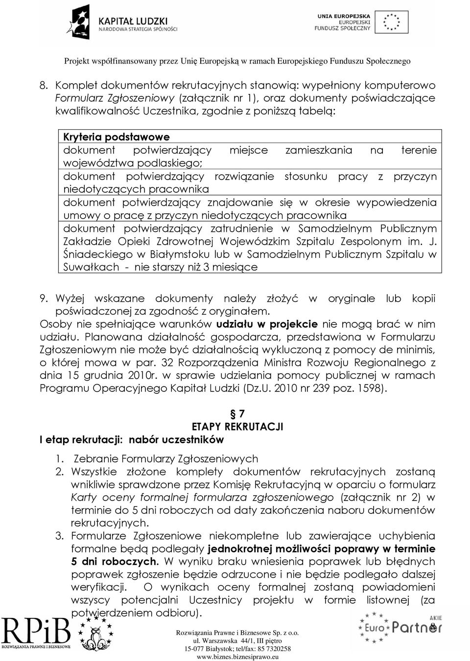 potwierdzający znajdowanie się w okresie wypowiedzenia umowy o pracę z przyczyn niedotyczących pracownika dokument potwierdzający zatrudnienie w Samodzielnym Publicznym Zakładzie Opieki Zdrowotnej