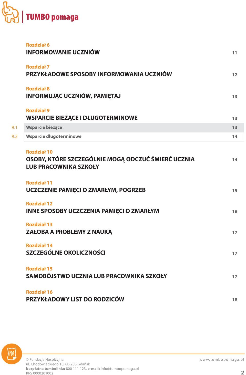 UCZNIA LUB PRACOWNIKA SZKOŁY 14 Rozdział 11 UCZCZENIE PAMIĘCI O ZMARŁYM, POGRZEB Rozdział 12 INNE SPOSOBY UCZCZENIA PAMIĘCI O ZMARŁYM Rozdział 13 ŻAŁOBA