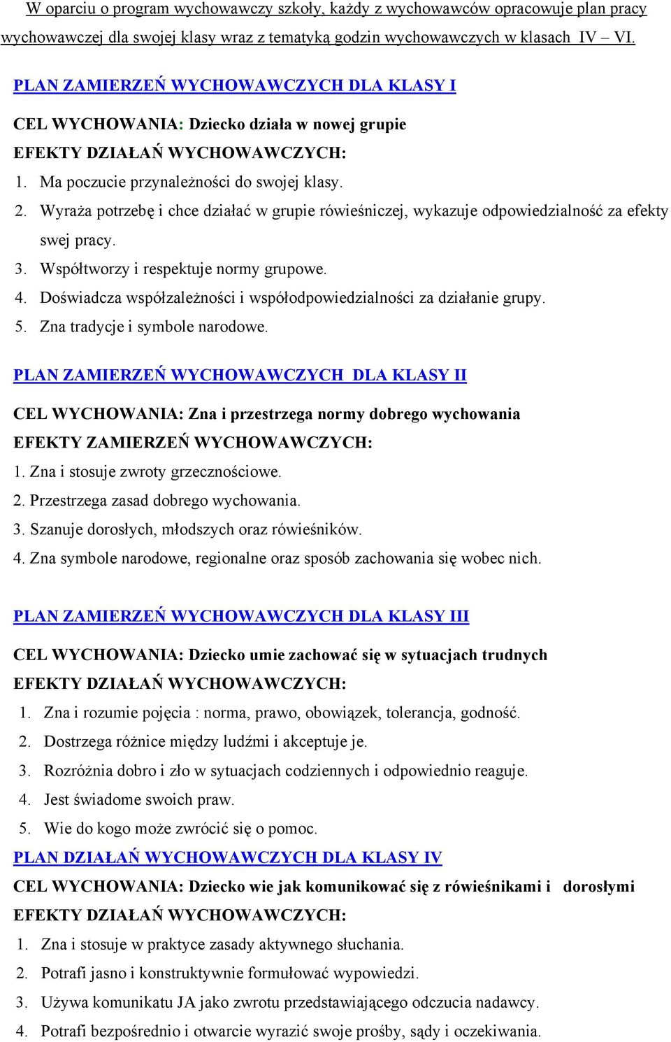 WyraŜa ptrzebę i chce działać w grupie rówieśniczej, wykazuje dpwiedzialnść za efekty swej pracy. 3. Współtwrzy i respektuje nrmy grupwe. 4.