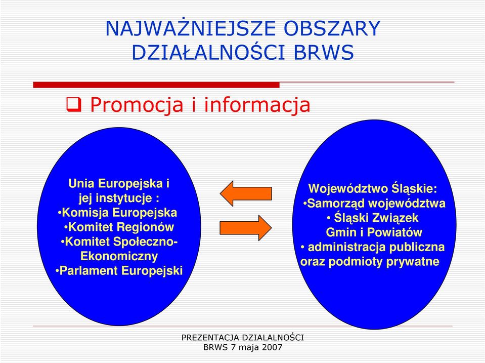 Społeczno- Ekonomiczny Parlament Europejski Województwo Śląskie: Samorząd