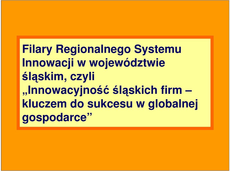 czyli Innowacyjnośćśląskich firm