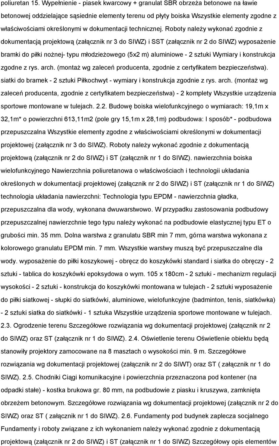 dokumentacji technicznej.