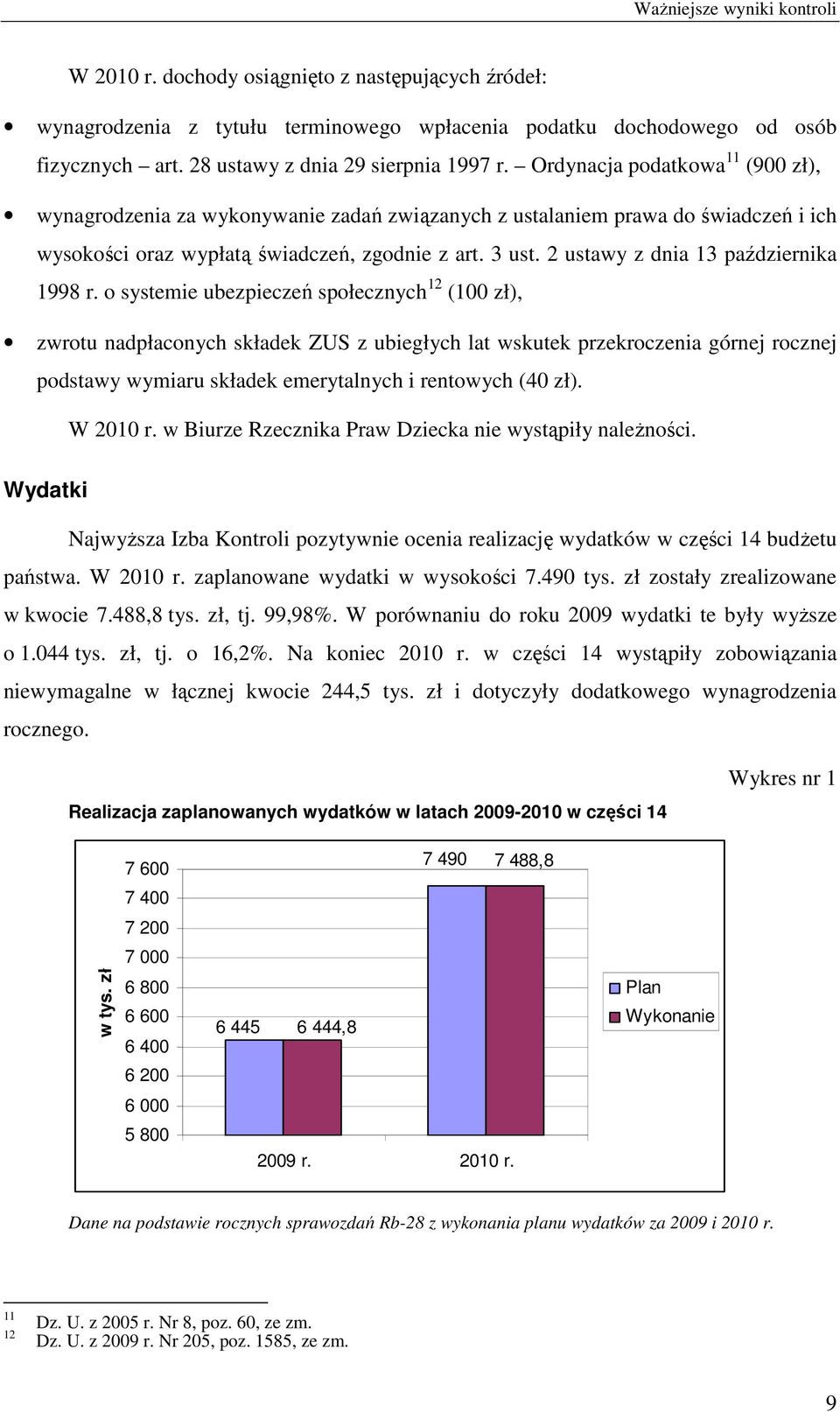 Ordynacja podatkowa 11 (900 zł), wynagrodzenia za wykonywanie zadań związanych z ustalaniem prawa do świadczeń i ich wysokości oraz wypłatą świadczeń, zgodnie z art. 3 ust.