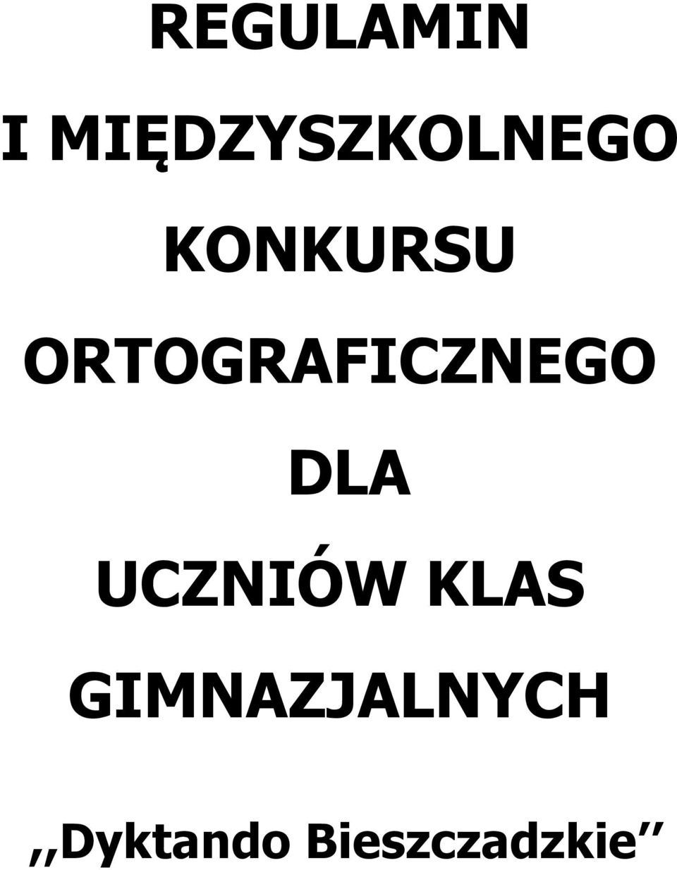 ORTOGRAFICZNEGO DLA
