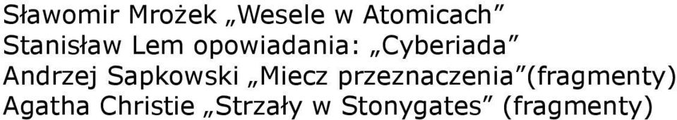 Andrzej Sapkowski Miecz przeznaczenia