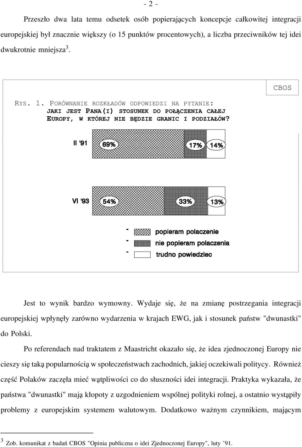 Wydaje się, że na zmianę postrzegania integracji europejskiej wpłynęły zarówno wydarzenia w krajach EWG, jak i stosunek państw "dwunastki" do Polski.