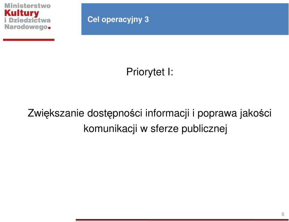informacji i poprawa jakości