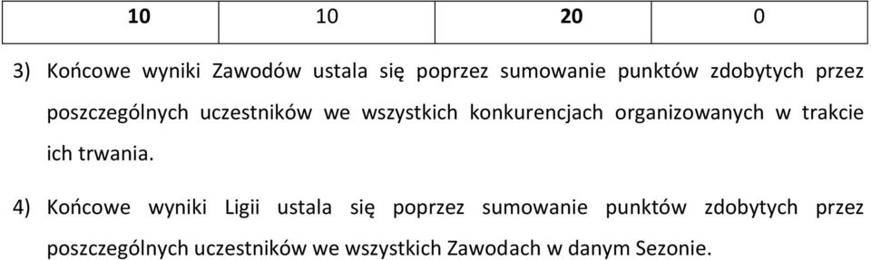 organizowanych w trakcie ich trwania.