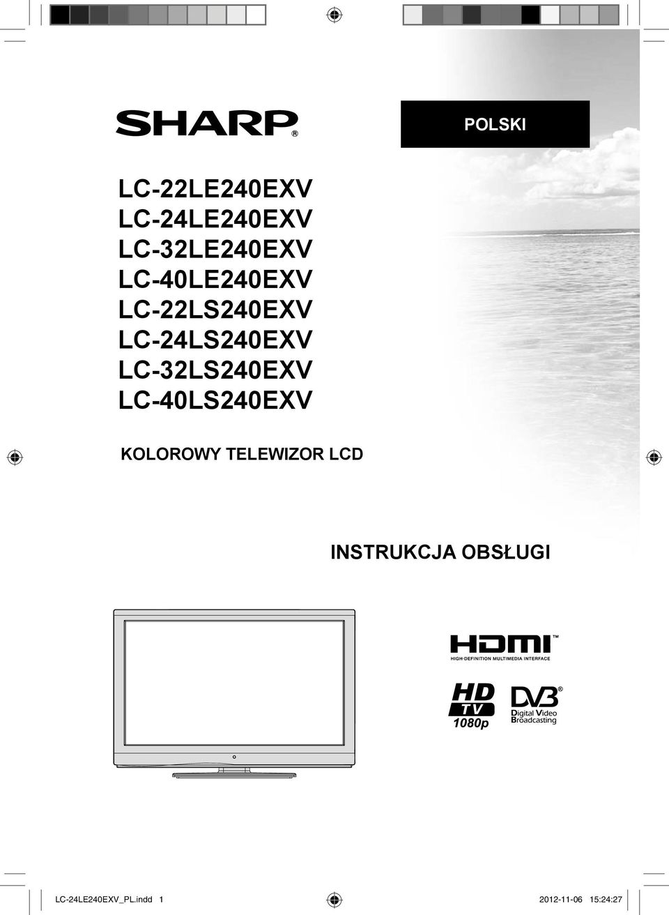 LC-32LS240EXV LC-40LS240EXV KOLOROWY TELEWIZOR LCD