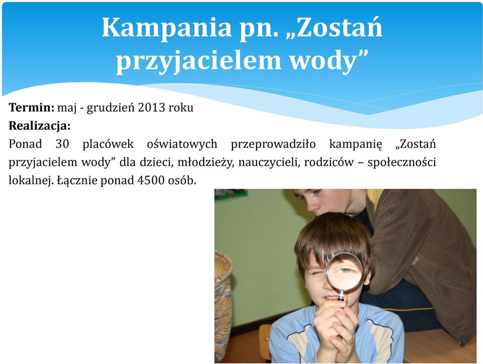 Realizacja: Ponad 30 placówek oświatowych przeprowadziło