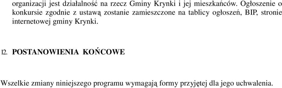 ogłoszeń, BIP, stronie internetowej gminy Krynki. 12.