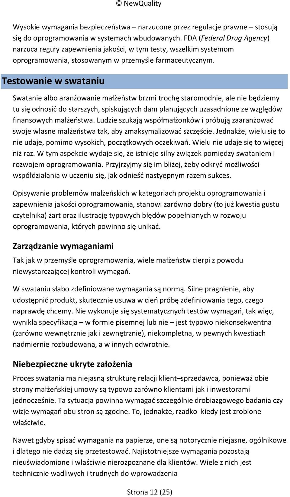 definicja swatania biznesu