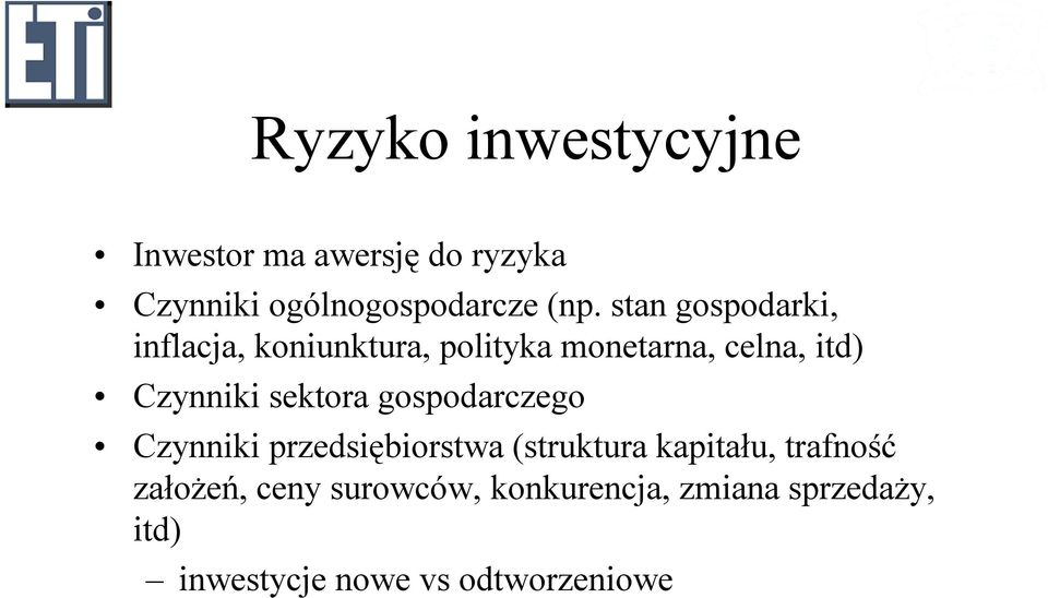 sektora gospodarczego Czyiki przedsiębiorstwa (struktura kapitału, trafość