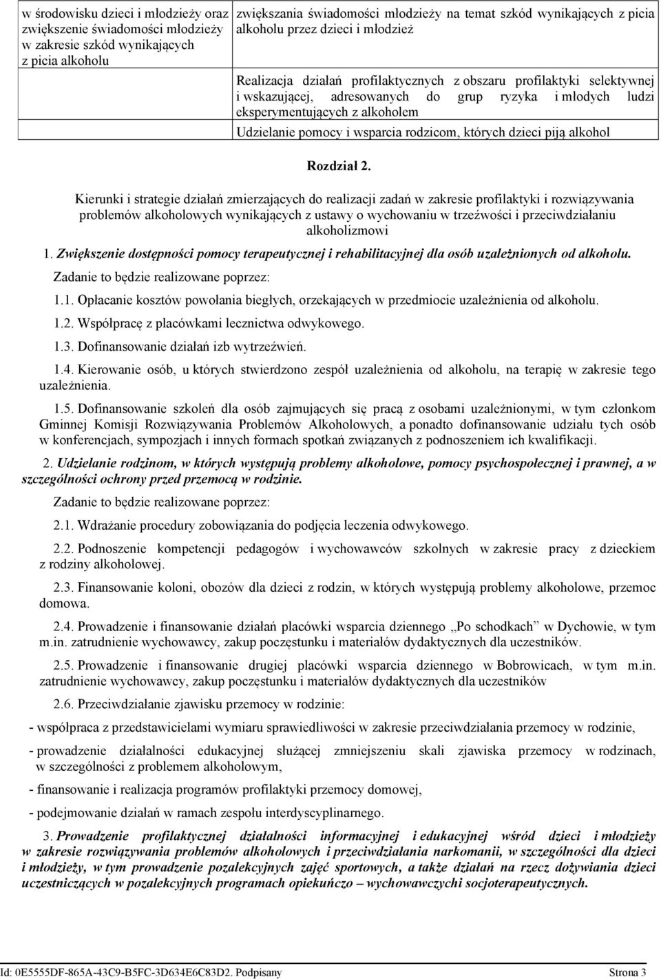 pomocy i wsparcia rodzicom, których dzieci piją alkohol Rozdział 2.