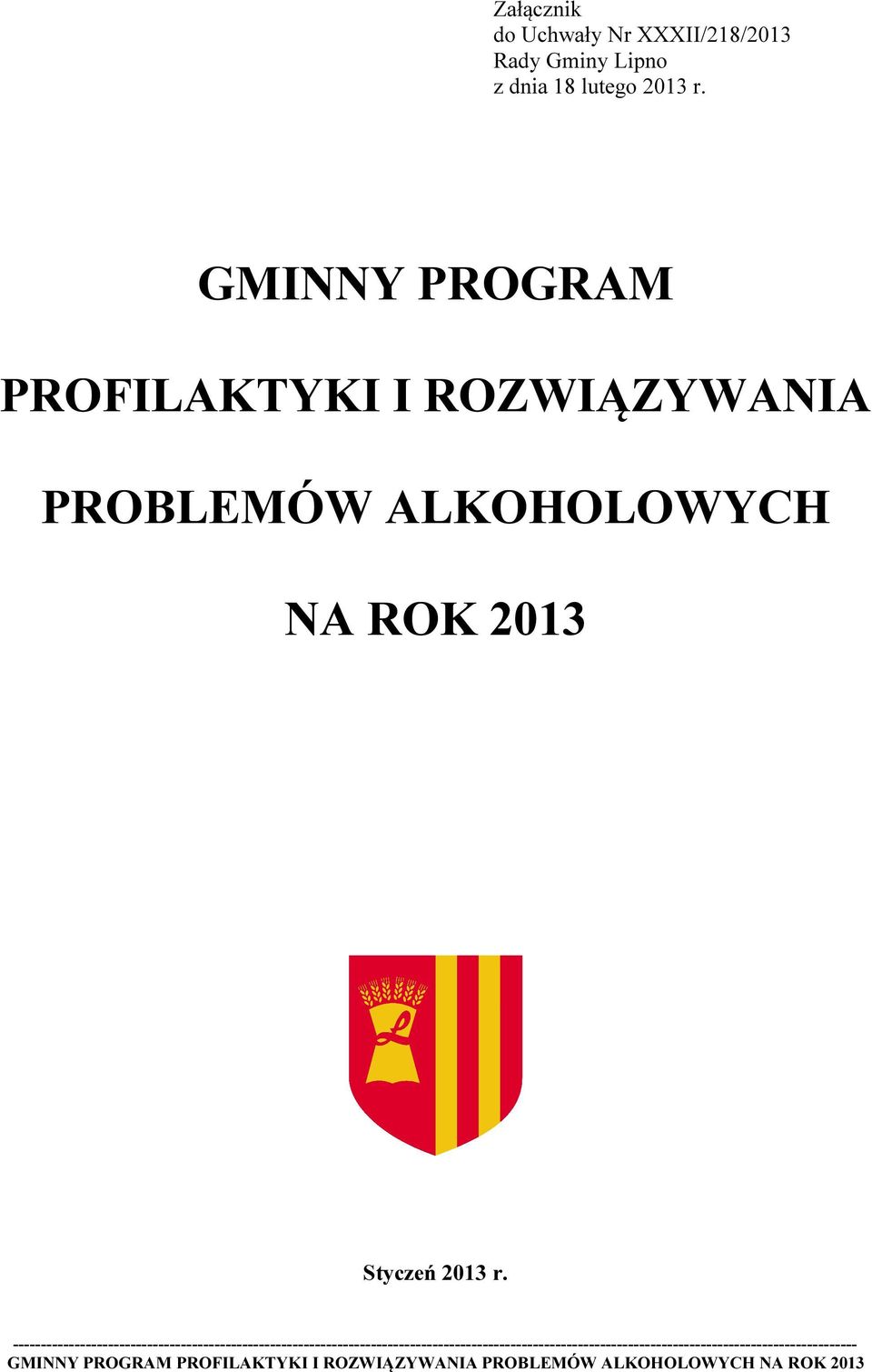 GMINNY PROGRAM PROFILAKTYKI I ROZWIĄZYWANIA