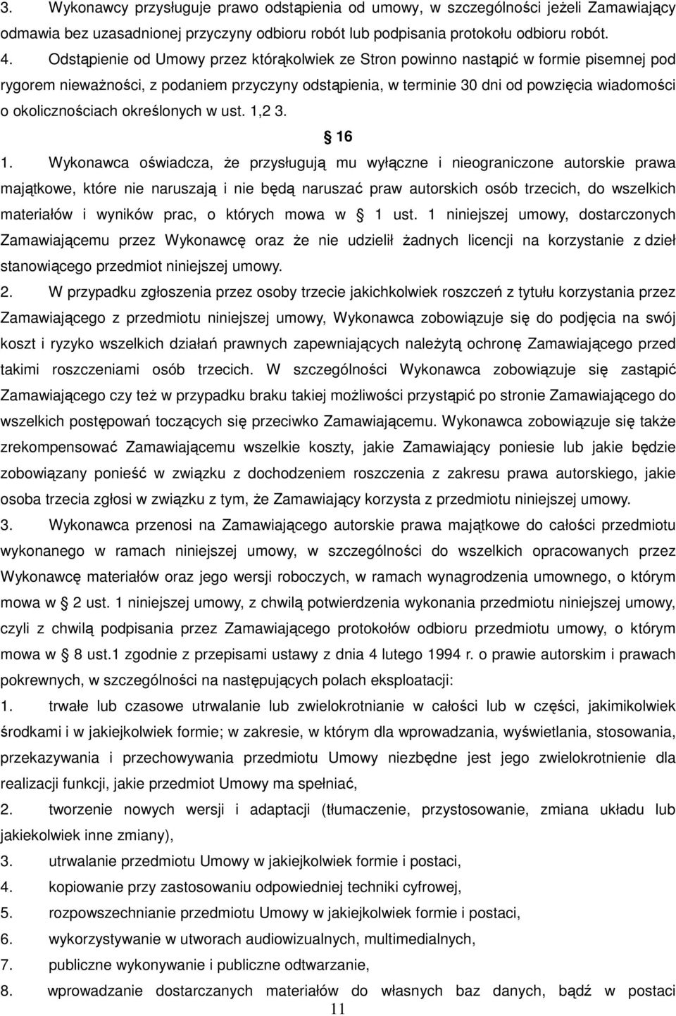 okolicznościach określonych w ust. 1,2 3. 16 1.