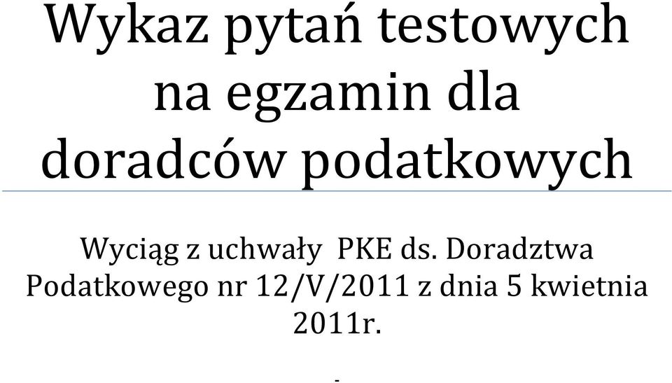 uchwały PKE ds.