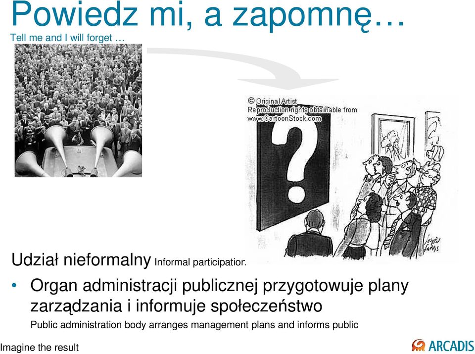 plany zarządzania i informuje społeczeństwo Public administration