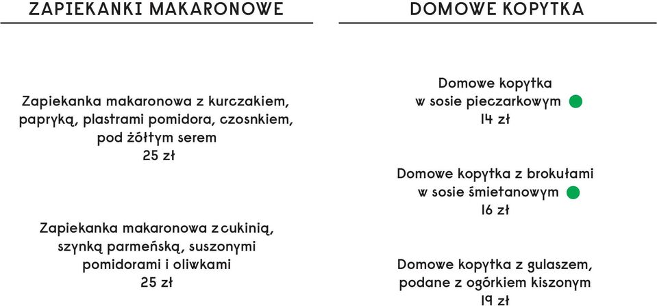 suszonymi pomidorami i oliwkami 25 z Domowe kopytka w sosie pieczarkowym 14 z Domowe kopytka