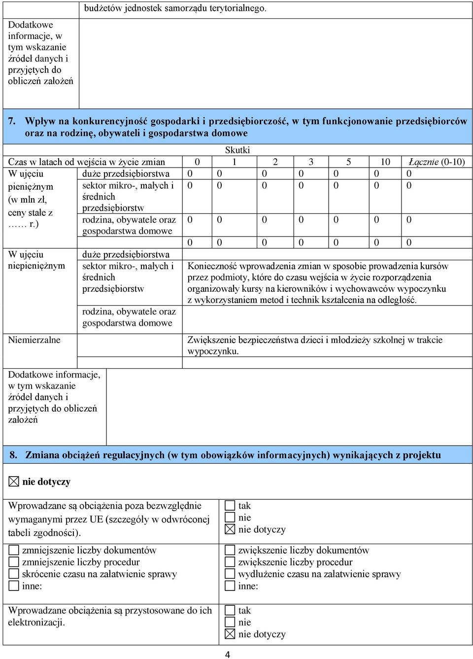 10 Łącznie (0-10) W ujęciu duże przedsiębiorstwa 0 0 0 0 0 0 0 pieniężnym sektor mikro-, małych i 0 0 0 0 0 0 0 (w mln zł, średnich ceny stałe z przedsiębiorstw r.