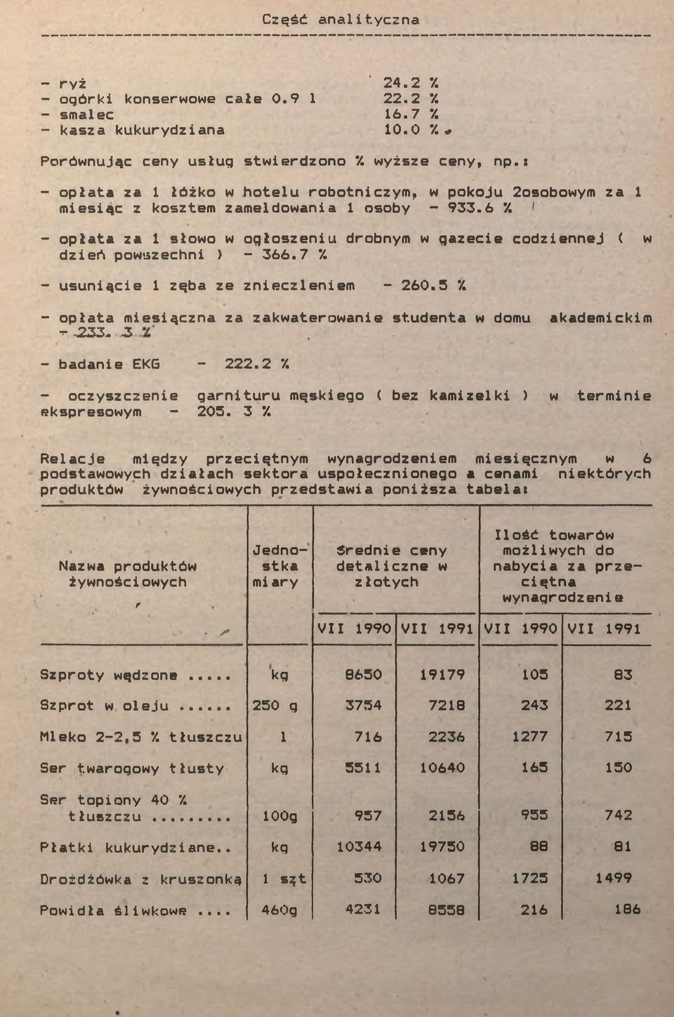 - usunące zęba ze zneczlenem - 260.5 7. - opłata mesączna za zakwaterowane studenta w domu akademckm ^233. - Z - badane EKG - 222.2 7.
