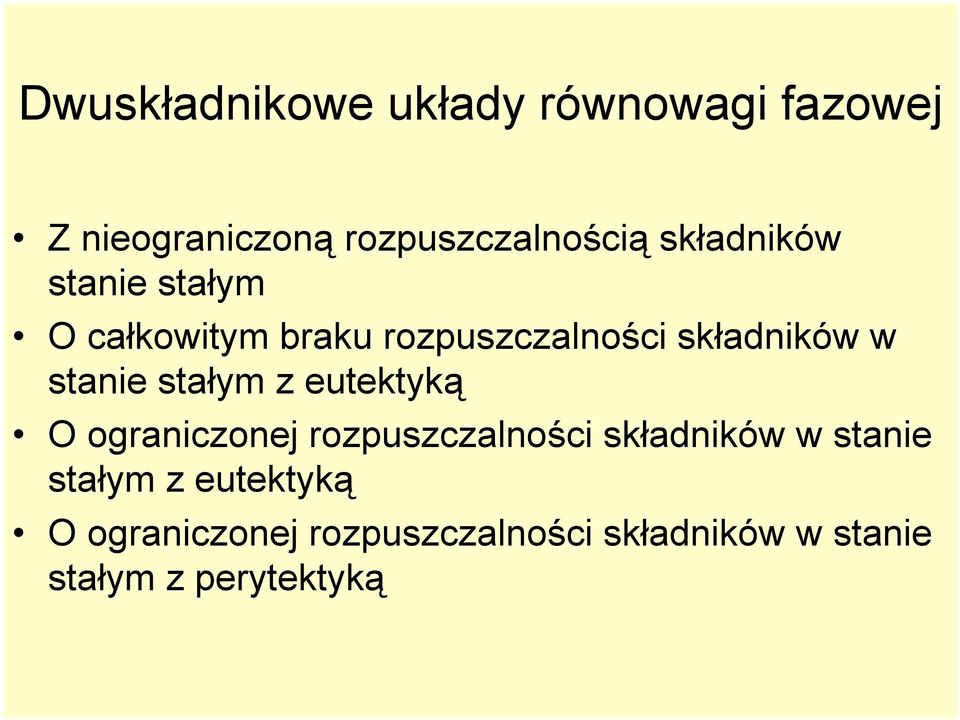 stanie stałym z eutektyką O ograniczonej rozpuszczalności składników w stanie