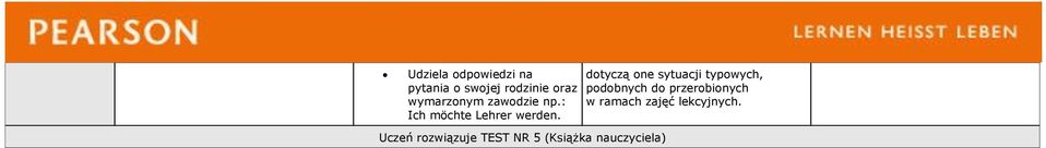dotyczą one sytuacji typowych, podobnych do przerobionych w