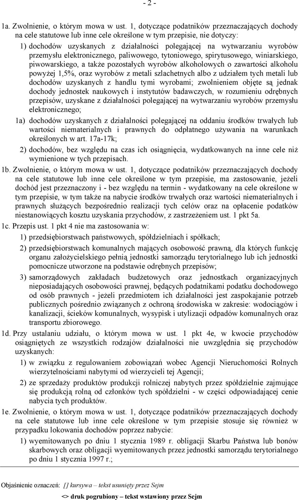przemysłu elektronicznego, paliwowego, tytoniowego, spirytusowego, winiarskiego, piwowarskiego, a także pozostałych wyrobów alkoholowych o zawartości alkoholu powyżej 1,5%, oraz wyrobów z metali