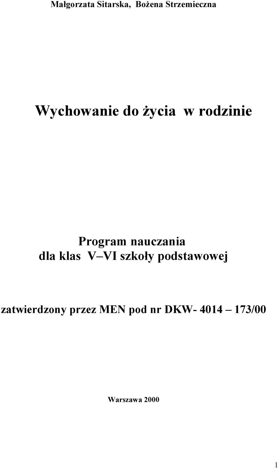 nauczania dla klas V VI szkoły podstawowej