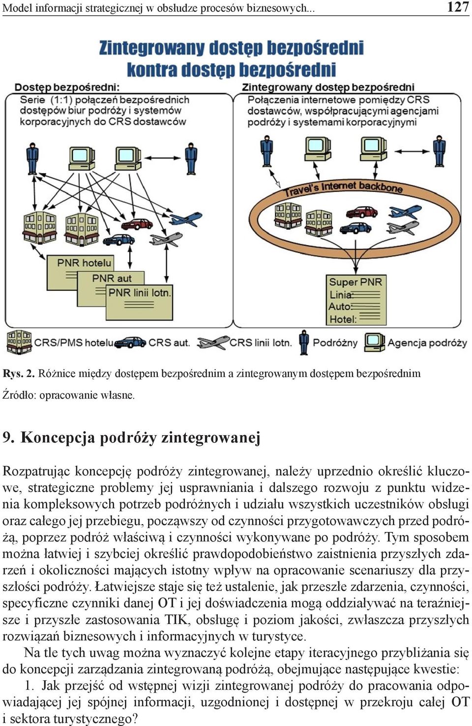 kompleksowych potrzeb podróżnych i udziału wszystkich uczestników obsługi oraz całego jej przebiegu, począwszy od czynności przygotowawczych przed podróżą, poprzez podróż właściwą i czynności