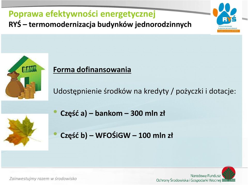 / pożyczki i dotacje: Część a)