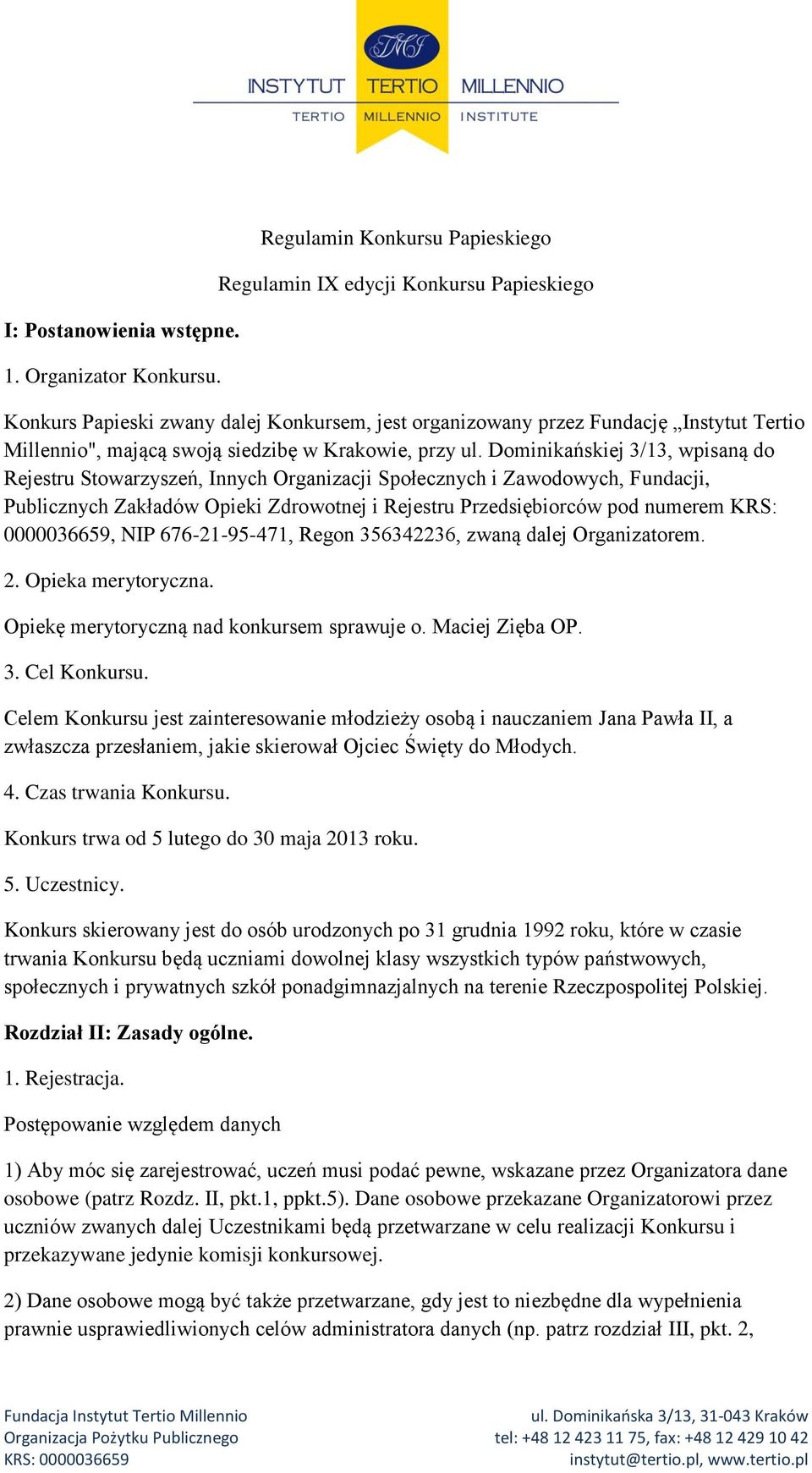 Krakowie, przy ul.