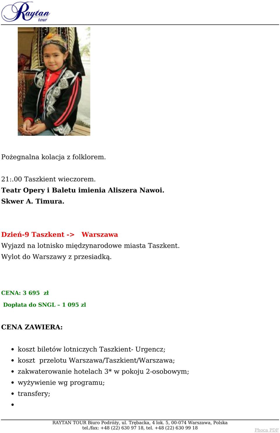 Wylot do Warszawy z przesiadką.