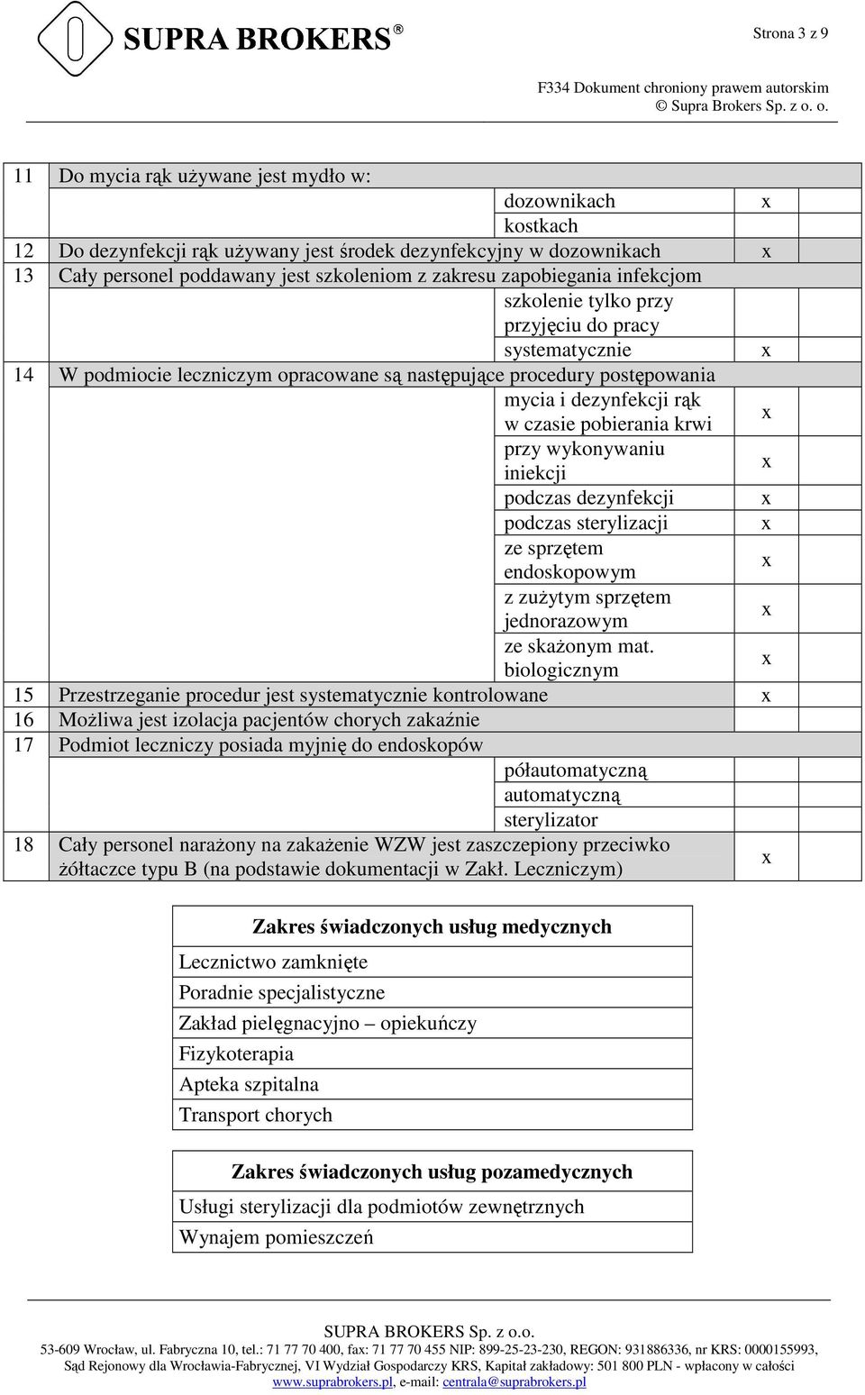 krwi przy wykonywaniu iniekcji podczas dezynfekcji podczas sterylizacji ze sprzętem endoskopowym z zużytym sprzętem jednorazowym ze skażonym mat.